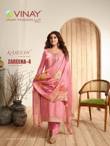 Zareena Vol 4 By Vinay Designer Festive Wear Salwar Kameez Collection